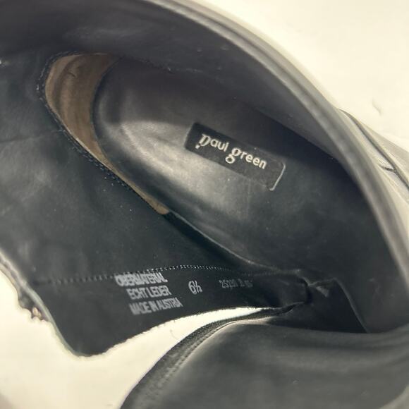 Paul Green Stella Ankle Boot Black Leather Studded Stud Booties sz 9 US 6.5 UK - Picture 7 of 7